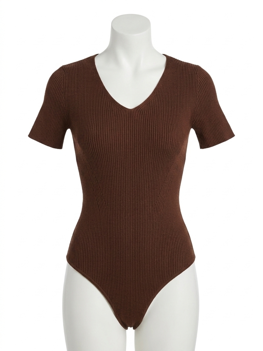 NEW WISHLIST women's rhonda rib bodysuit in chocolate